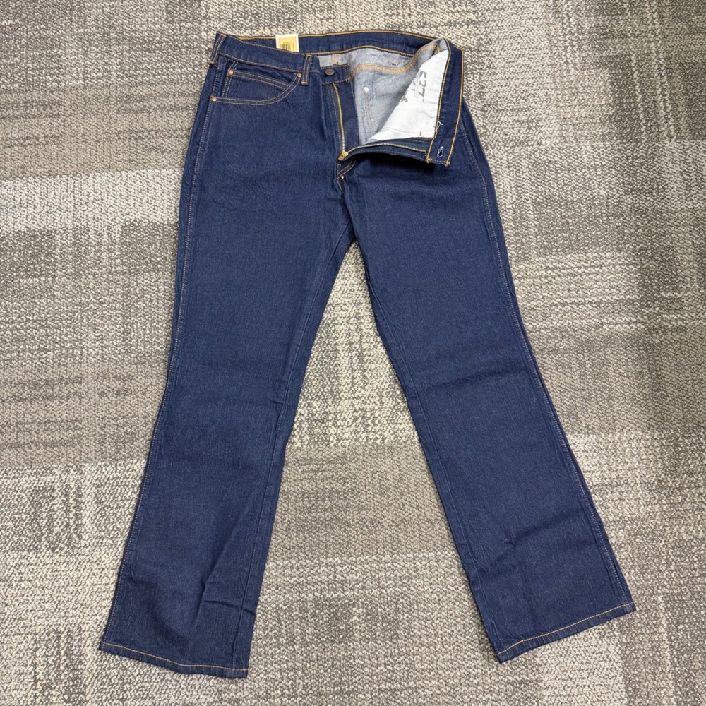 Levi's 537 Western Bootcut Jeans Mens 34x32 Blue Dark Wash Denim Cowboy